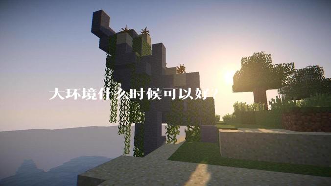 大环境什么时候可以好？